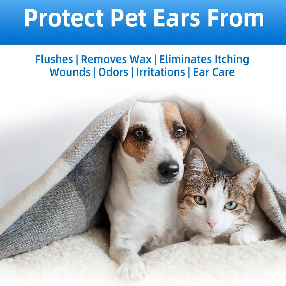 Gentle Pet Ear Cleaner – Helps Remove Odor, Wax & Dirt For Dogs & Cats