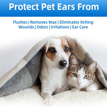 Gentle Pet Ear Cleaner – Helps Remove Odor, Wax & Dirt For Dogs & Cats
