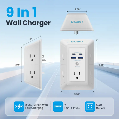 Too Many Plugs? This 9-in-1 Power Station Cleans Up the Mess Instantly