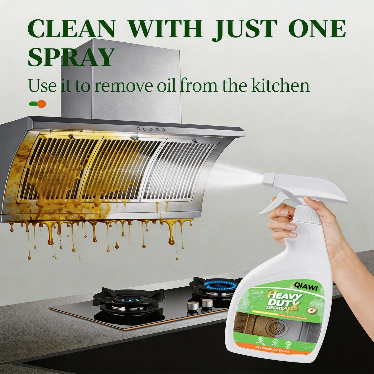 Heavy-Duty Kitchen Degreaser – Cuts Through Tough Grease Fast